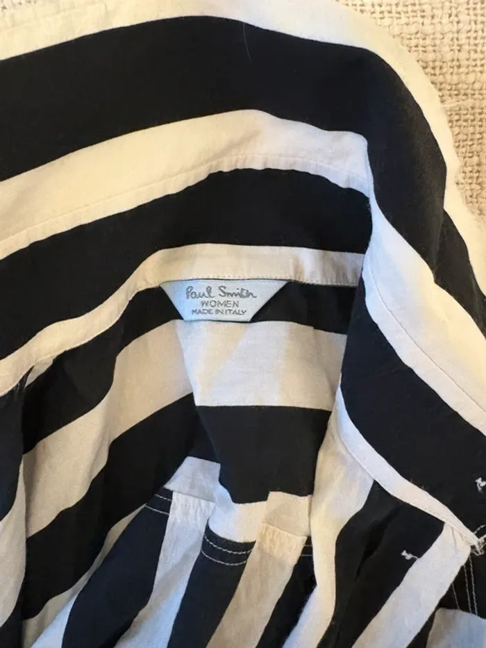 Chemise Paul Smith femme – Rayures noires et blanches – Taille 40 - photo numéro 5