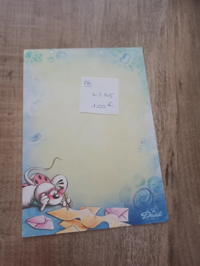 Papier à lettre Diddl 145 1,00€
