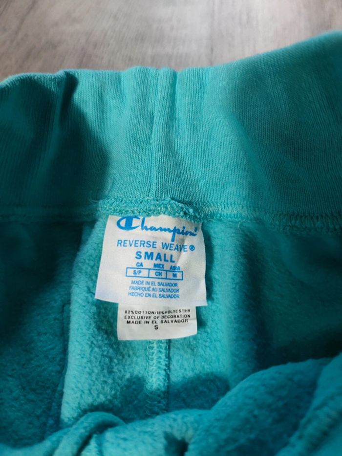 Jogging Champion Bleu Clair Logo Brodé Taille S Homme - photo numéro 4