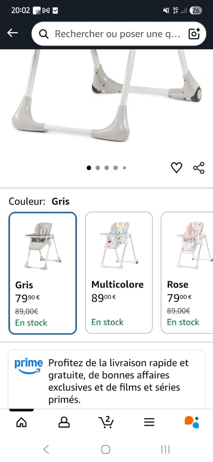 Chaise haute pliante - photo numéro 4