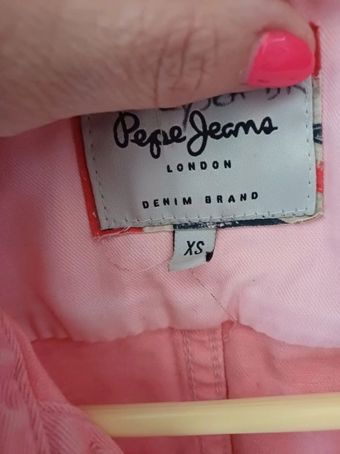 Veste jeans rose Pepe jeans - photo numéro 5