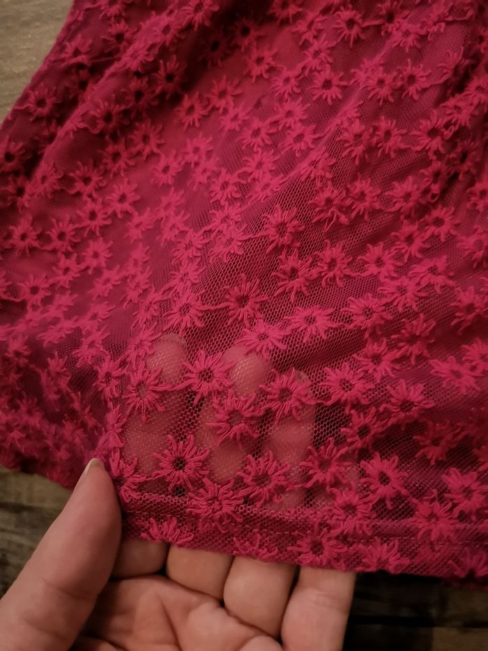 Robe bordeaux rose 12 ans - photo numéro 2