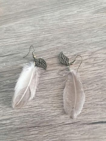 Boucles d'oreilles plumes
