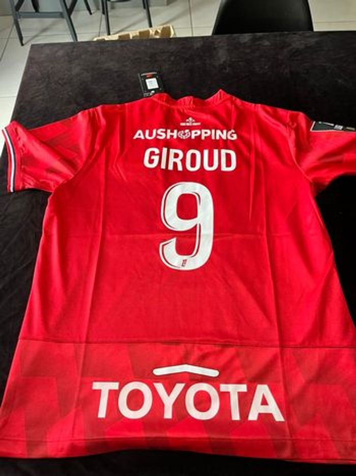 Maillot losc rouge floqué Giroud 9