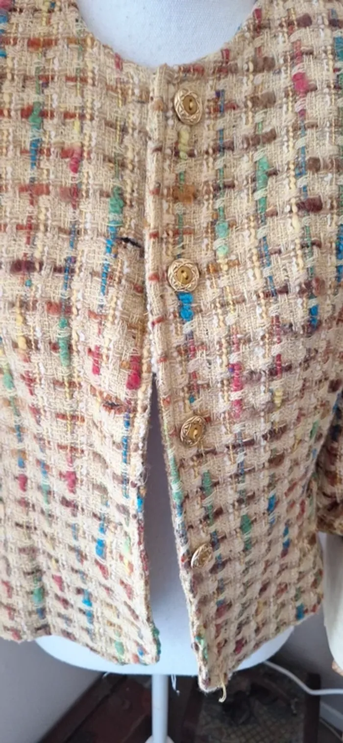 Veste blazer vintage retro t44 #FGT-045 - photo numéro 4