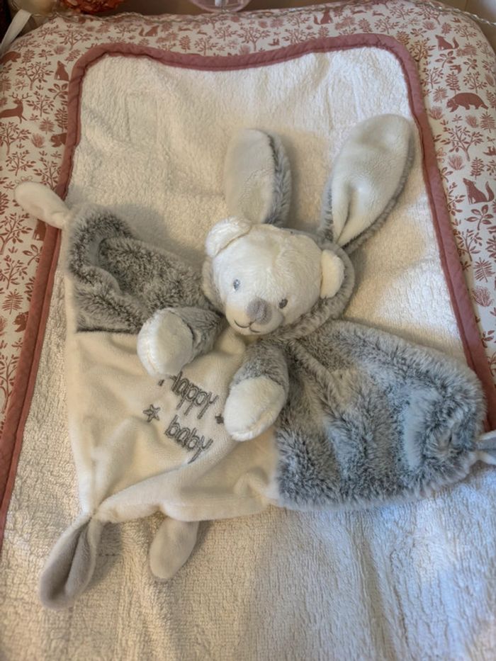 Doudou ourson capuche lapin - photo numéro 3