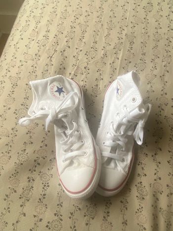 Converse hautes blanches 35 bon état