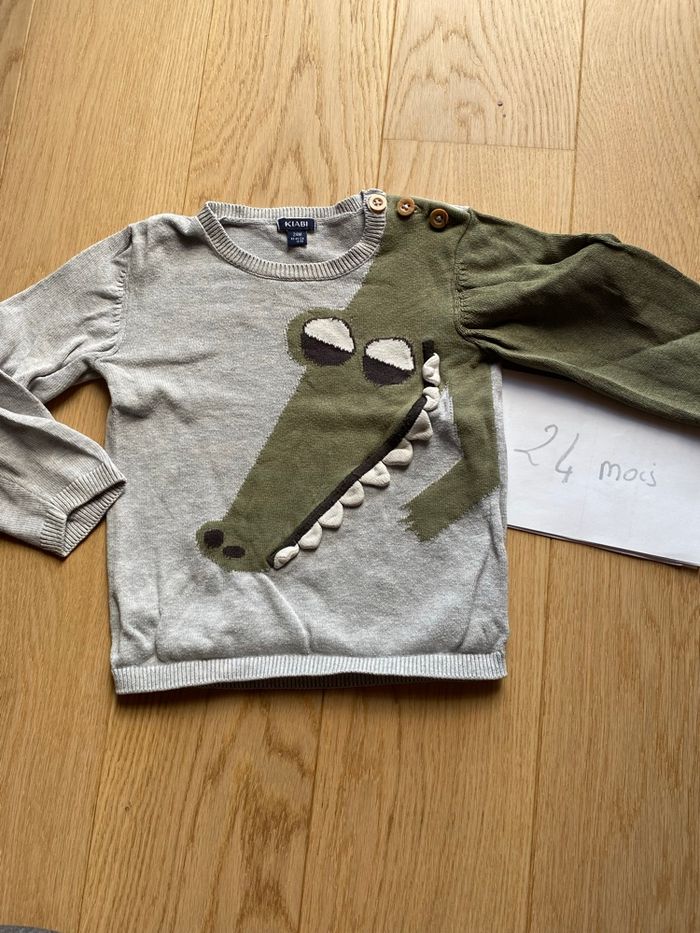 Pull crocodile rigolo – Kiabi – 24 mois