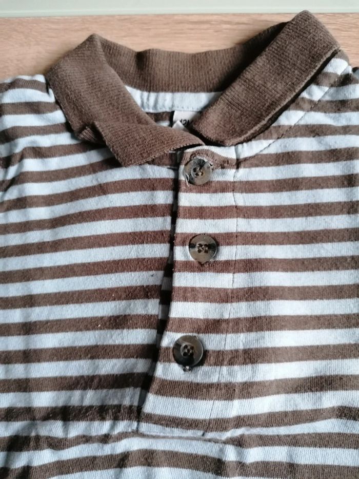 T-shirts polo longue manche 12mois - photo numéro 2