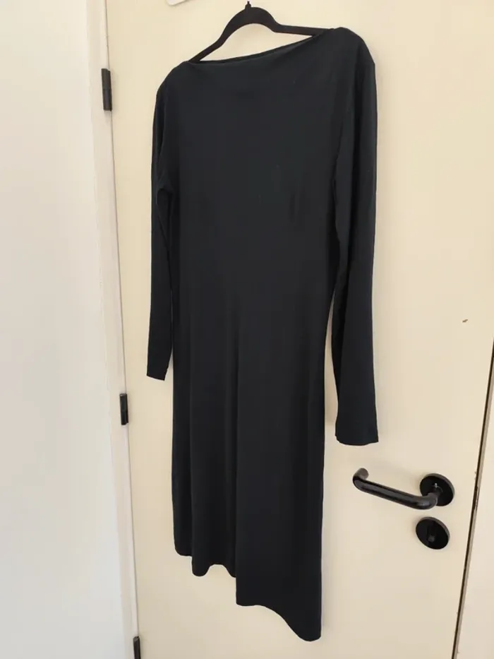 Belle petite robe noire manches longues "Mais il est où le soleil ?" - photo numéro 5