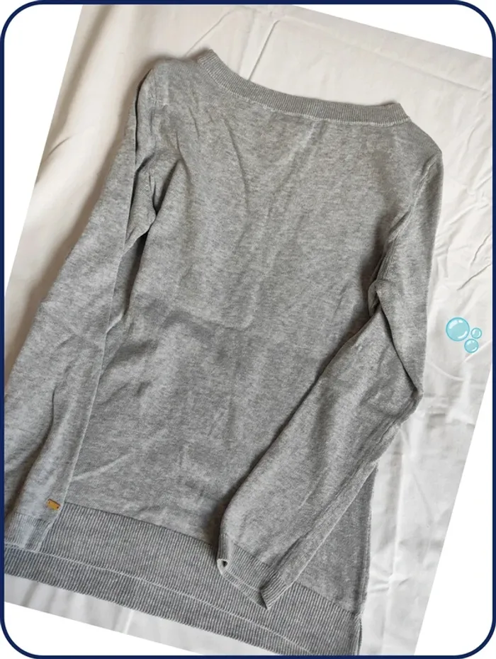 Pull - femme - tommy Hilfiger - M- gris - photo numéro 2