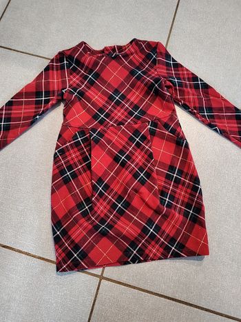 Robe rouge à carreaux H&M T.98-104