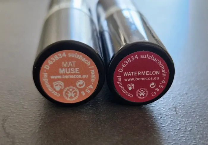 Lot de 2 rouges à lèvres bio Benecos - photo numéro 2