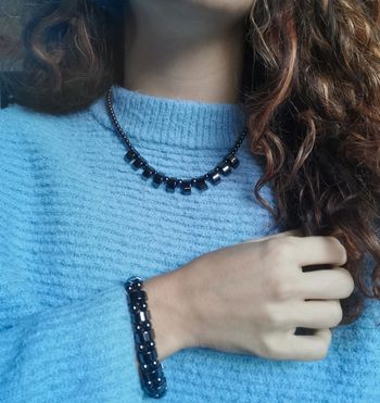 Parure vintage noire