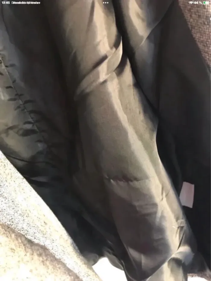 Veste blazer en laine et effet tweed taille 40/42 - photo numéro 14