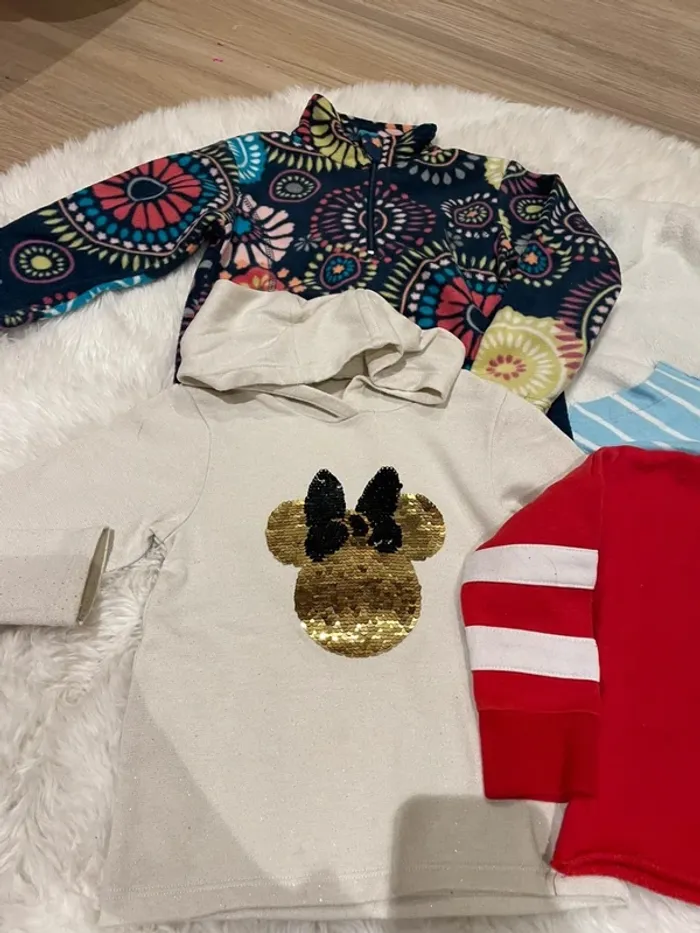 Lot sweat et polaire fille 4 ans - photo numéro 4