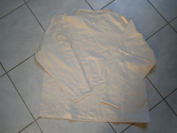 Tee-shirt ML écru MUSTANG Taille 38 - photo numéro 4