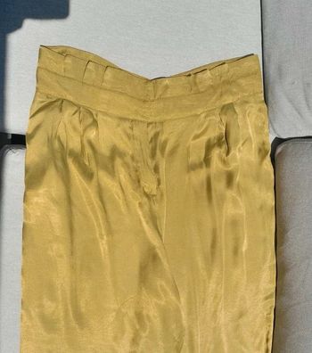 Pantalon vert satiné