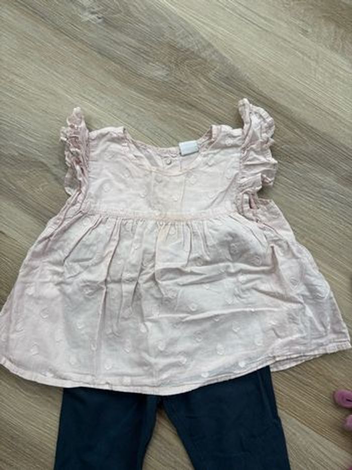 Ensemble blouse + legging taille 24 mois - photo numéro 4