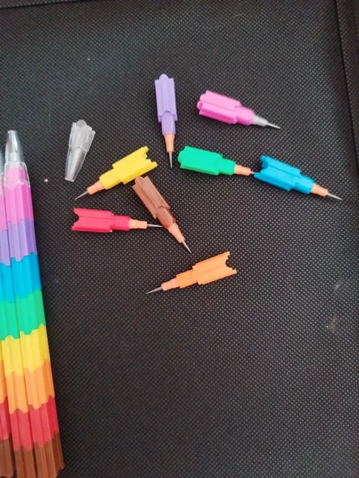 4 crayons papier bloc de construction avec mines changeable - photo numéro 3