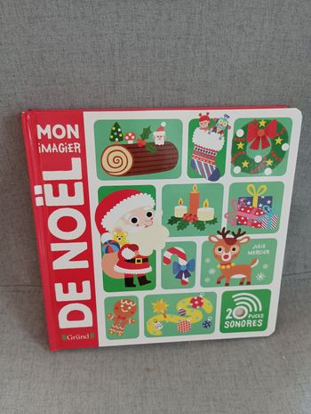 Livre sonore imagier de Noël neuf