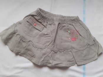 Jupe kaki à volants