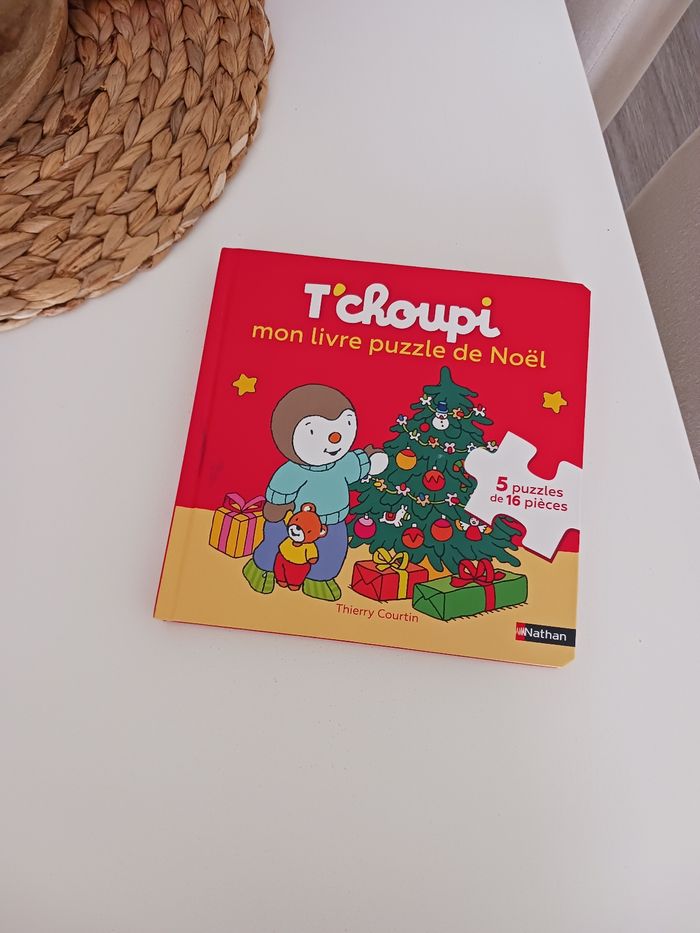 Livre puzzle t'choupi noel
