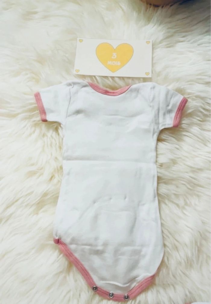 3 mois - lot 3 bodies MC petit bateau - photo numéro 3