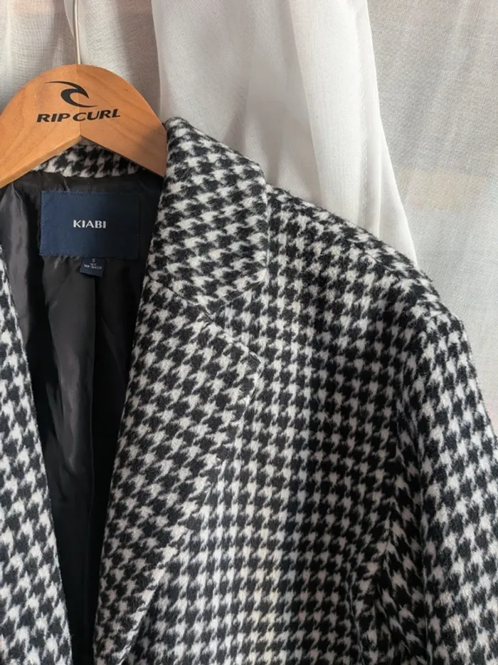 Manteau pied de poule neuf