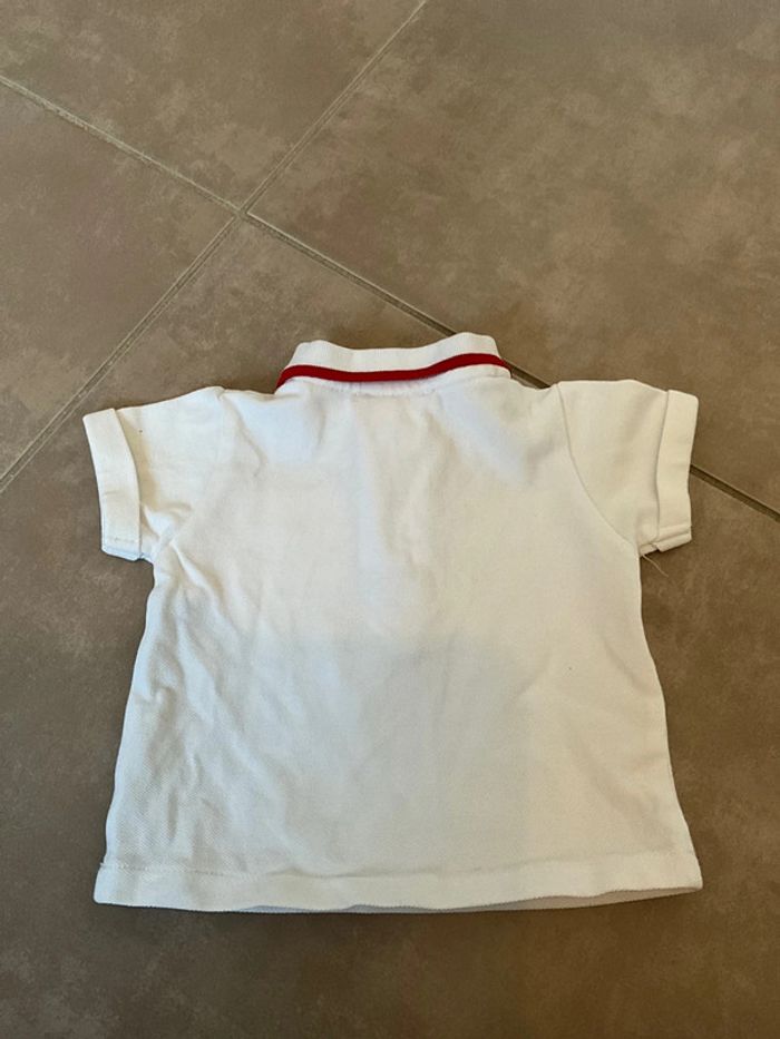 T shirt jacadi 3 mois Petit garçon col bleu blanc rouge - photo numéro 5