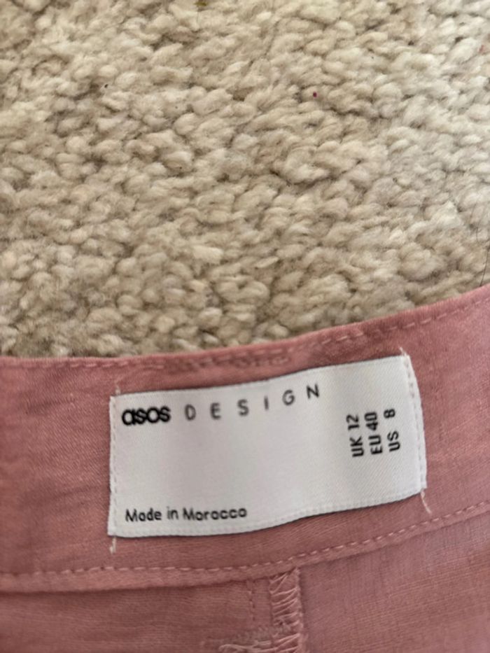 Short fluide rose pale Asos taille 40/L - photo numéro 2