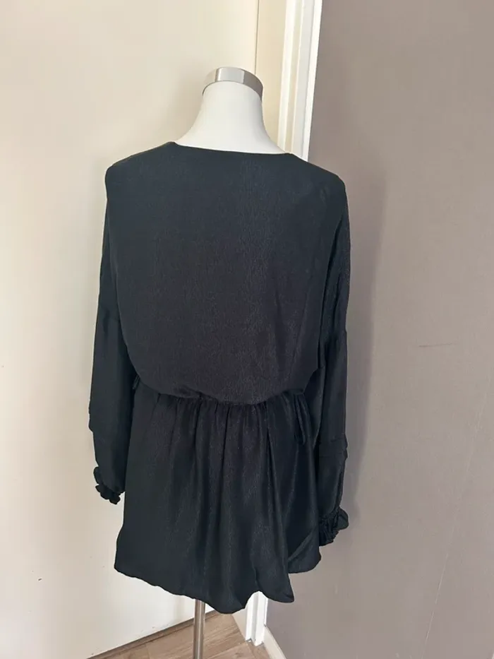 Sezane robe noire, soie modèle pat femme, taille 38 - photo numéro 8
