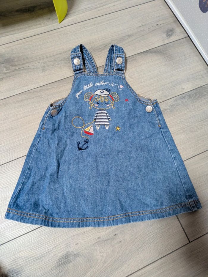 Robe en jeans 18 mois marin