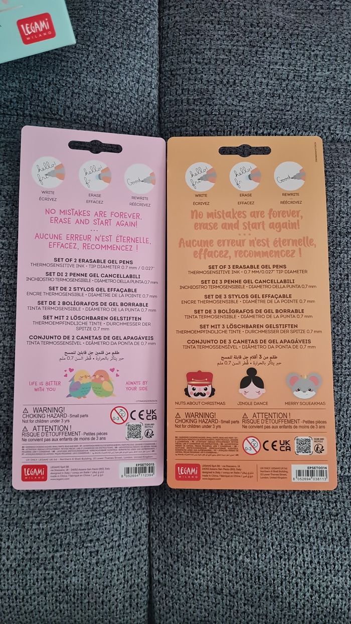 Legami Saint Valentin 2026 Set Effaçables + Tote Bag + Trousse XXL Panda + Set Noel 2025 - photo numéro 9