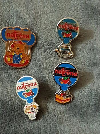 Lot de 4 pin's natrena