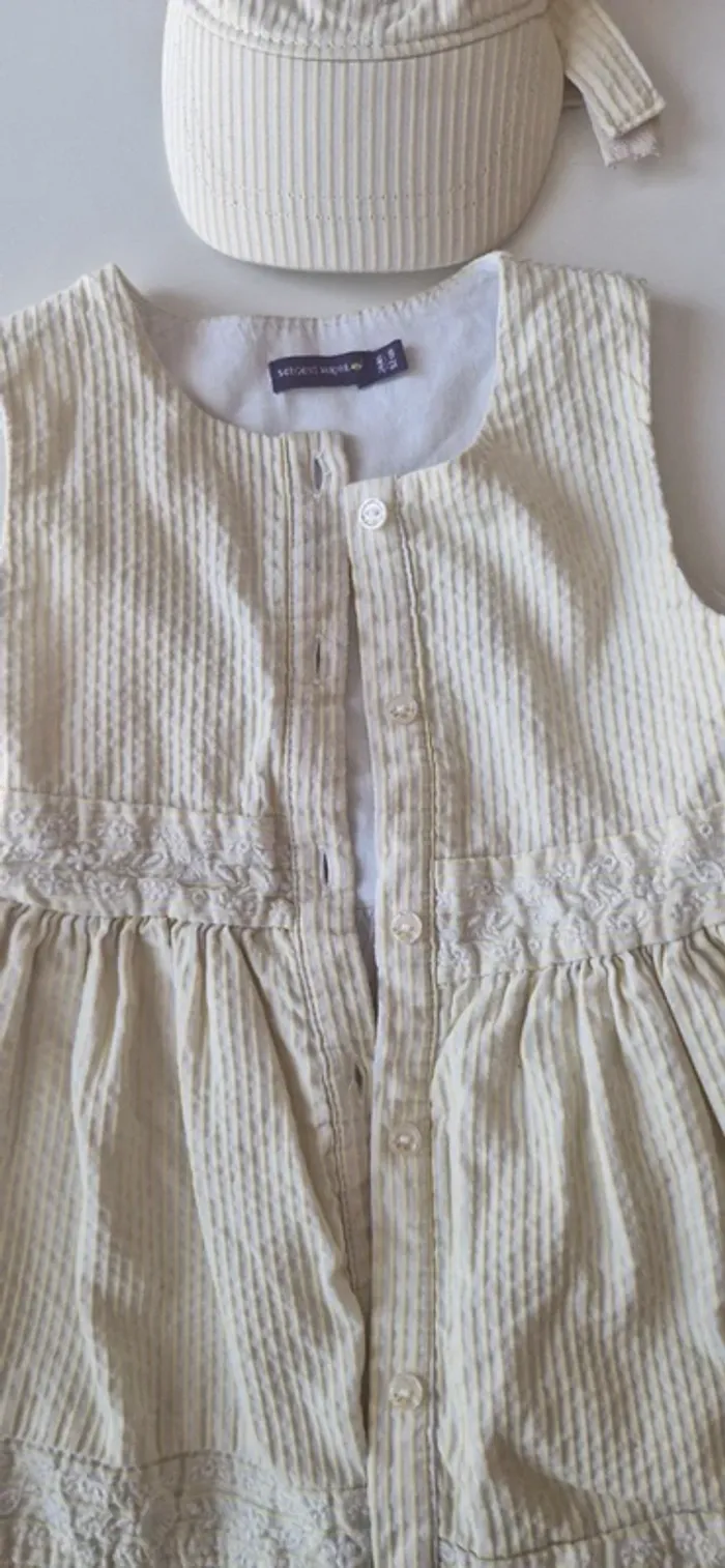 Lot robe et casquette 24 mois sergent major 92 cm - photo numéro 2