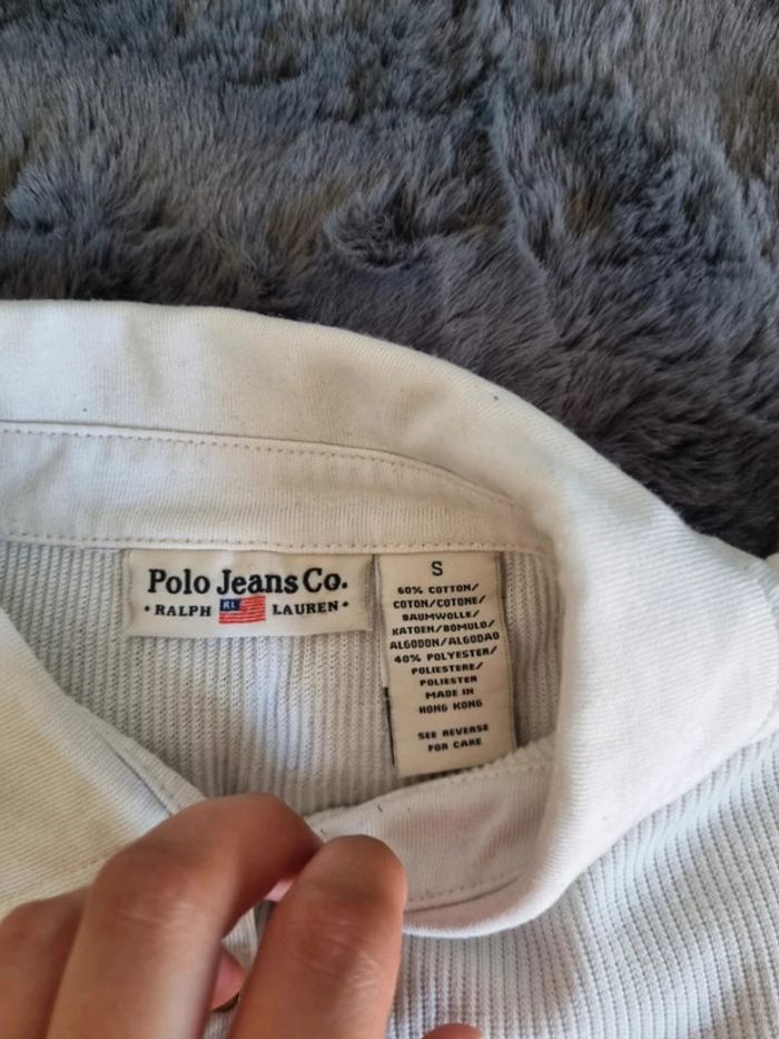 Polo manches longues Ralph Lauren crème/beige, S Femmes - photo numéro 5