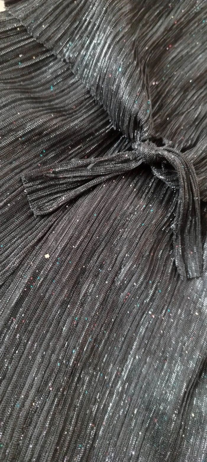 Joli combishort noir à paillettes tissaia 4 ans - photo numéro 2