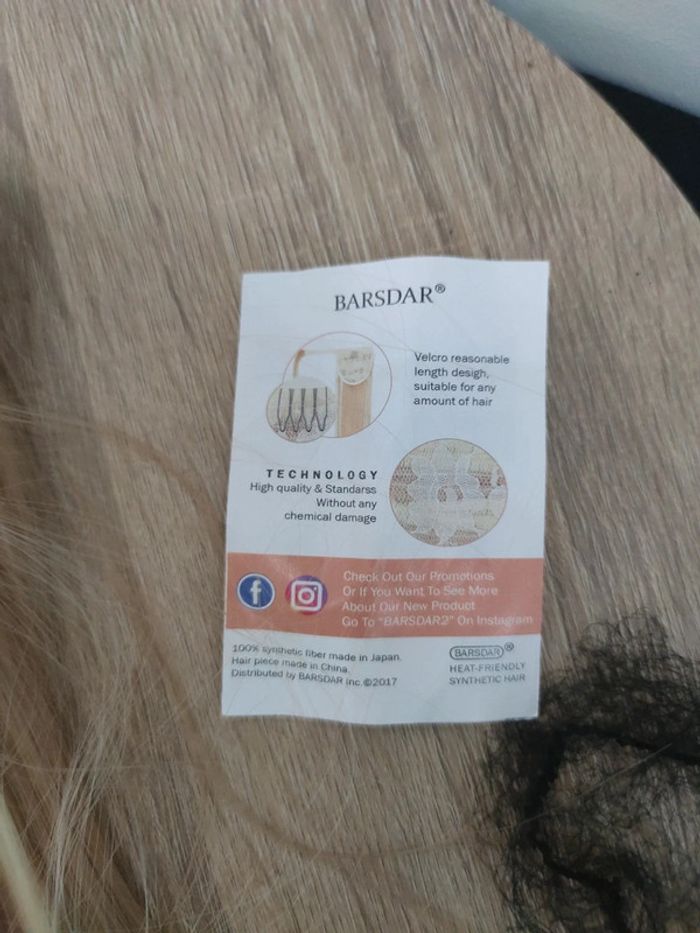 Postiche blond barsdar neuf - photo numéro 4