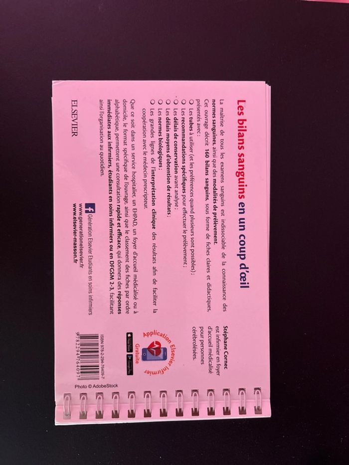 Livre IFSI bilans sanguins - photo numéro 2