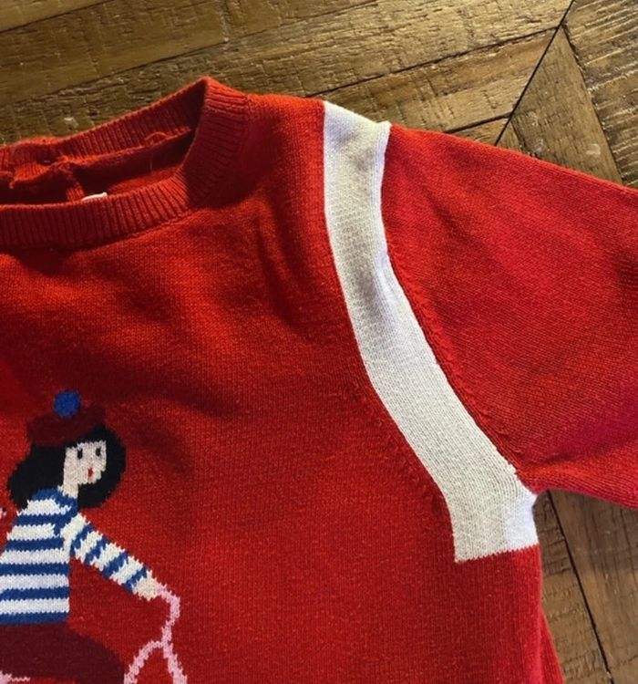 Pull rouge jacadi - photo numéro 4