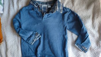 Pull 18 mois avec col chemise