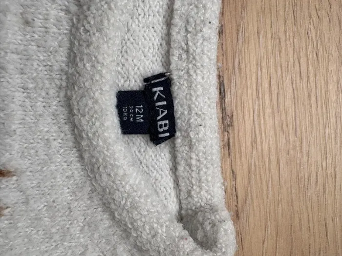 Lot jean réglable et 2 pulls Kiabi hiver Rennes Noël  12 mois - photo numéro 6