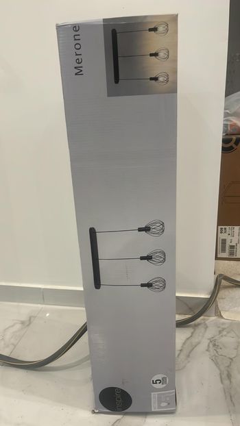 Suspension Merone, fer, noir, Diam.84 cm INSPIRE, E27