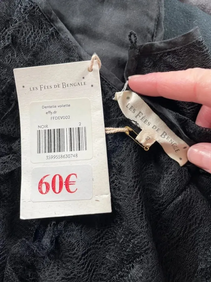 Robe noire Les fées de Bengale 40 neuve - photo numéro 5