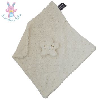 Doudou plat étoile blanc pois doré or ORCHESTRA PREMAMAN
