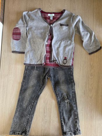 Gilet et Jean 18/24mois Obaïbi et Primark