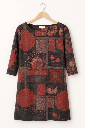 Robe douce manche au dessus du coude taille 42