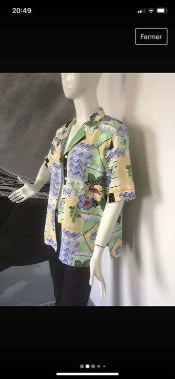 Chemisier long tunique voir mensurations Années 80