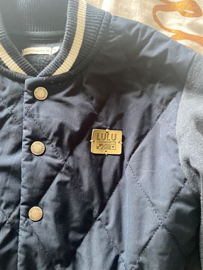 Veste bleue marine à pressions Lulu castagnette 8 ans - photo numéro 4